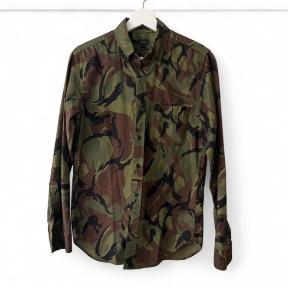 J.CREW | Men’s Slim fit Button-Down Long Sleeve Camo Shirt - XS - Picture 1 of 8